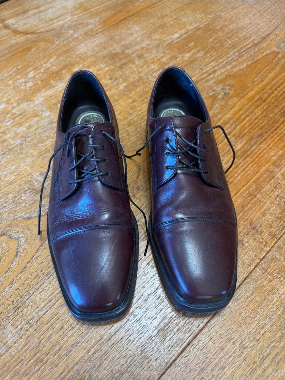 Florsheim Comfortech Burgundy Leather Dress Shoes 9 3E